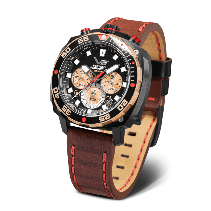 SYSTEMA PERIODICUM Black/Leather Black Dial
