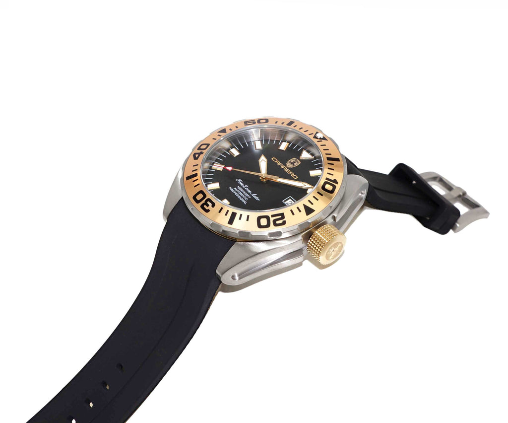 FreeZone-Auto Black/Gold tone | Black Dial