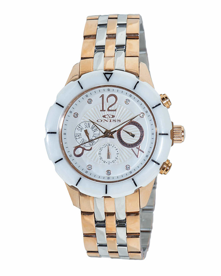 ARUBA COLLECTION WHITE/ 2-TONE ROSE | White Dial