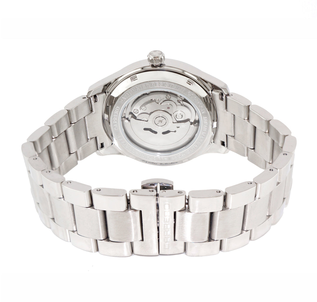 AEQUILUX SILVER TONE/WHITE | Green Dial