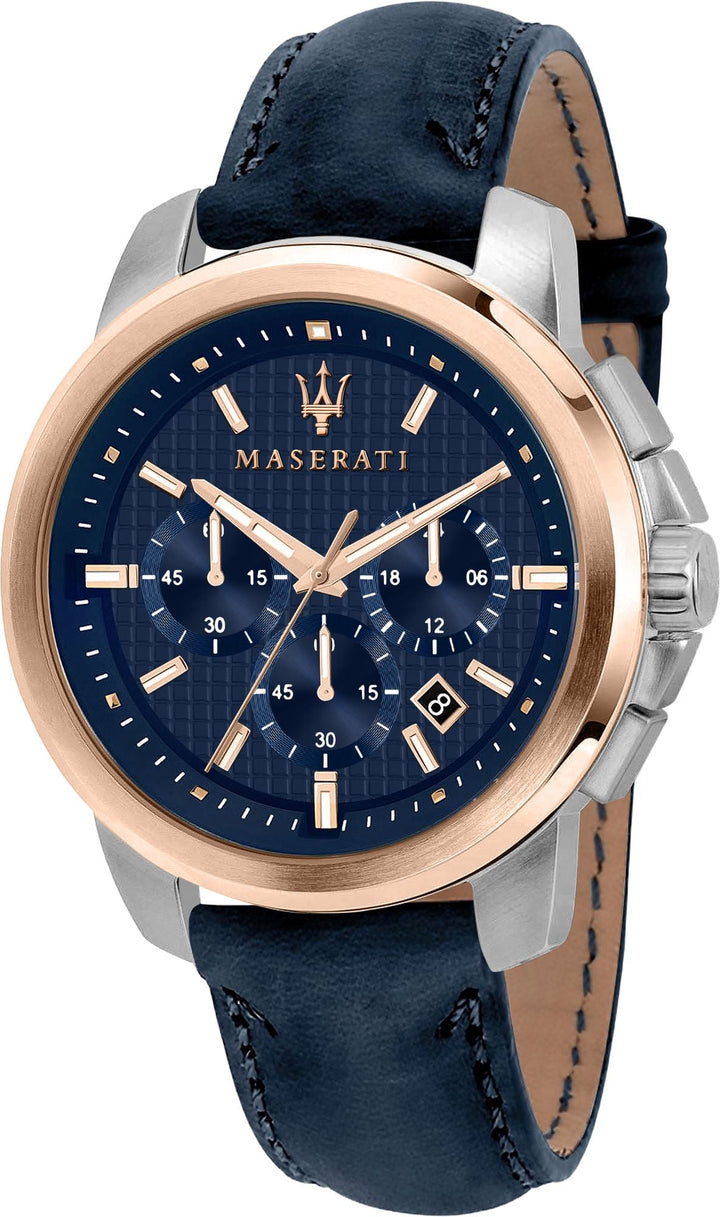 TRAGUARDO Blue / Leather | Blue Dial