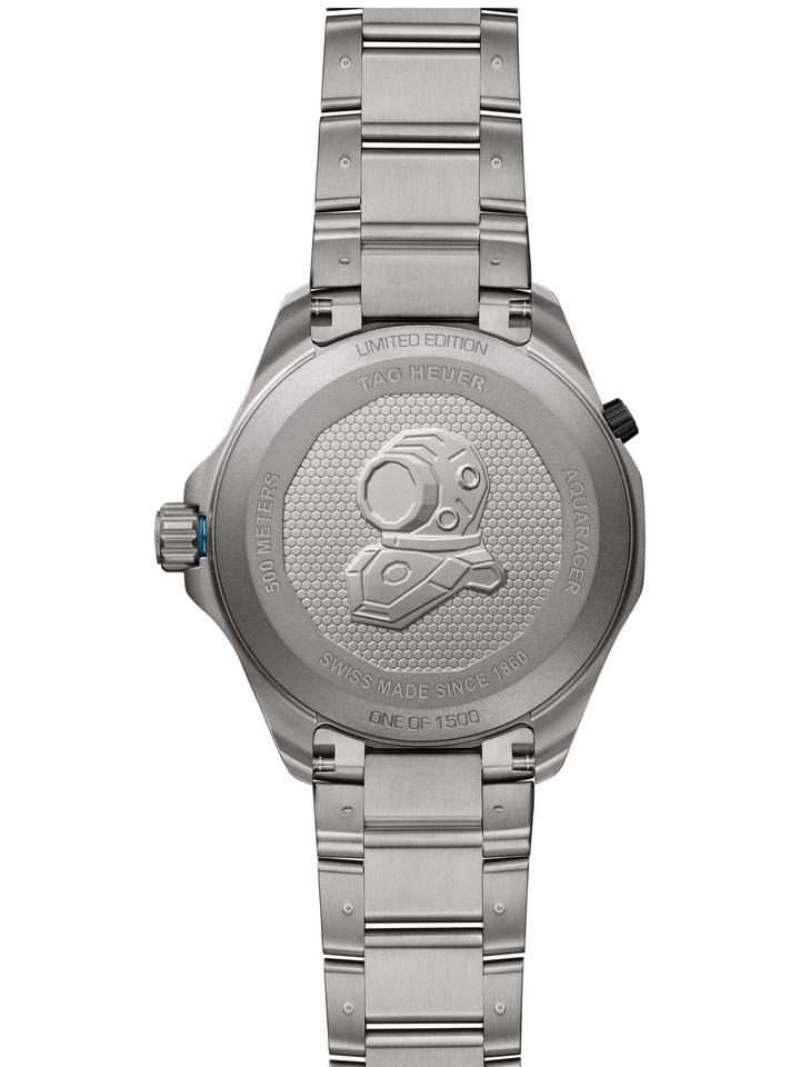 Aquaracer Professional Black and Grey Dial / Titanium Bracelet Two Tone Black an