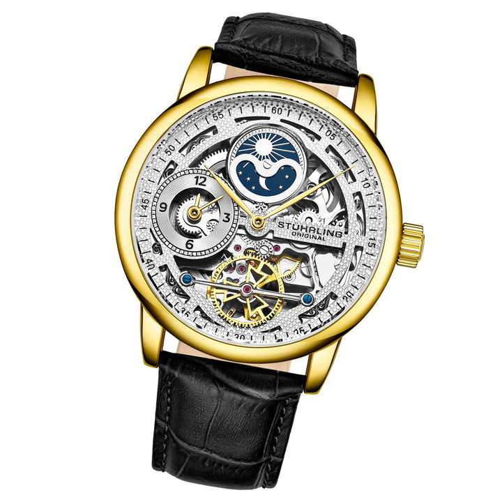 Legacy Black/Leather/Silver Dial/Gold Case | Silver Dial