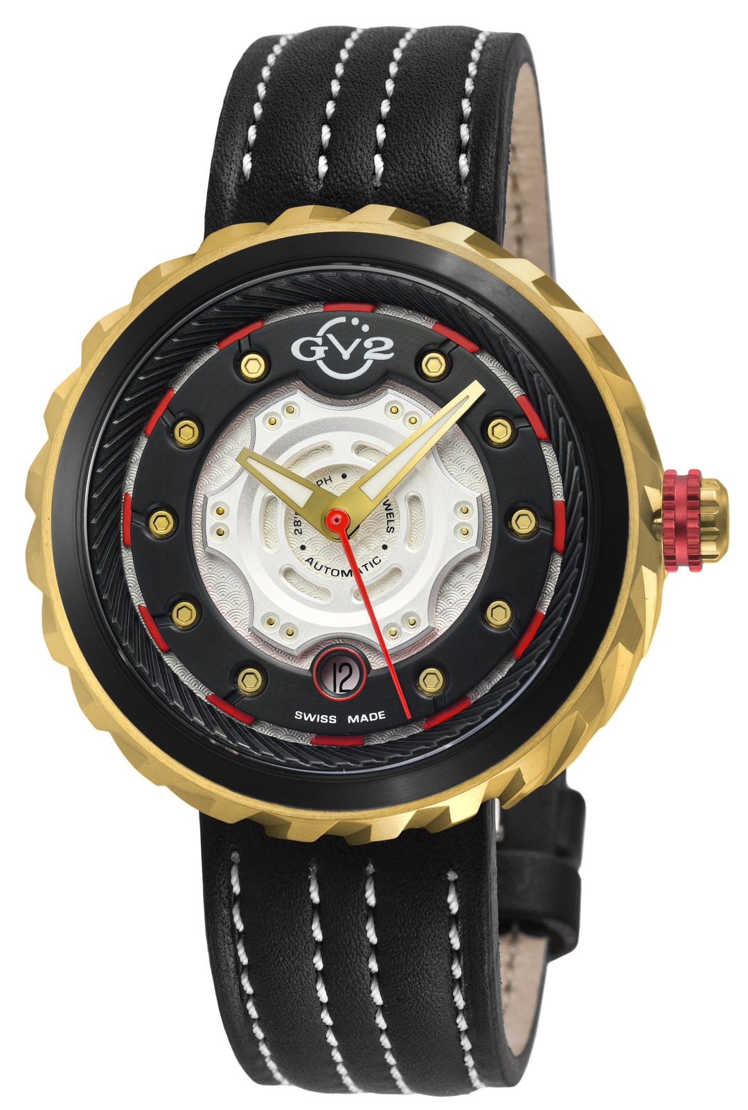 Motorcycle - Sport GV2 Swiss Made Automatic, Black Dial with multi-layers repres