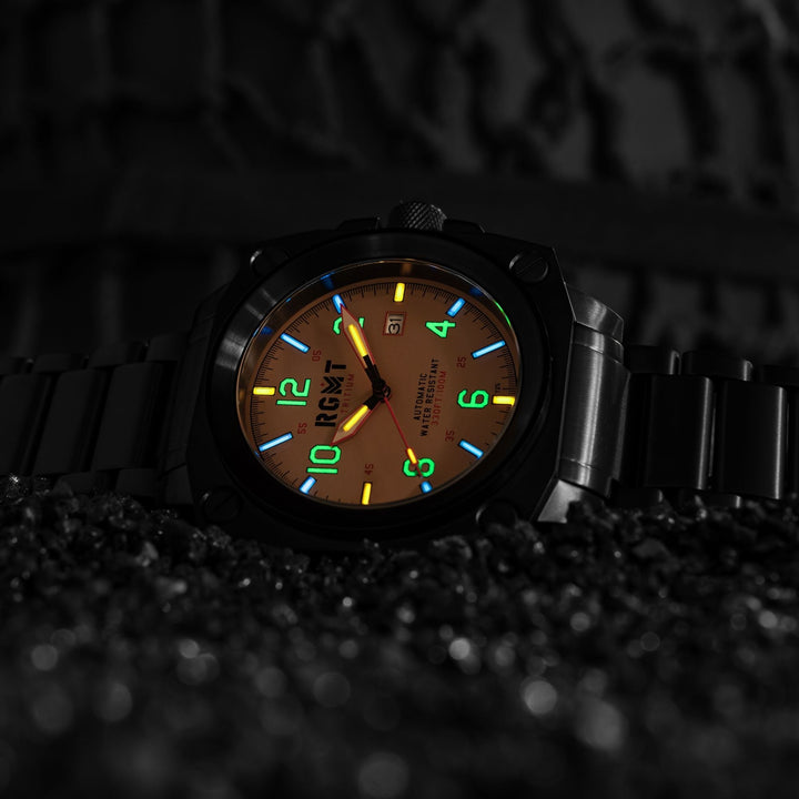 Altimeter Tritium Automatic Cream /Stainless Steel | Cream Dial