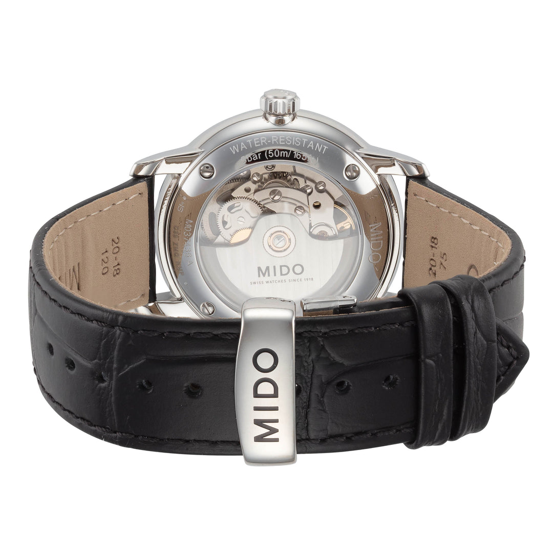Baroncelli 39 mm / Silver / Black Silver Dial