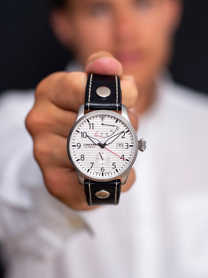 Flieger Leather / Silver Silver Dial