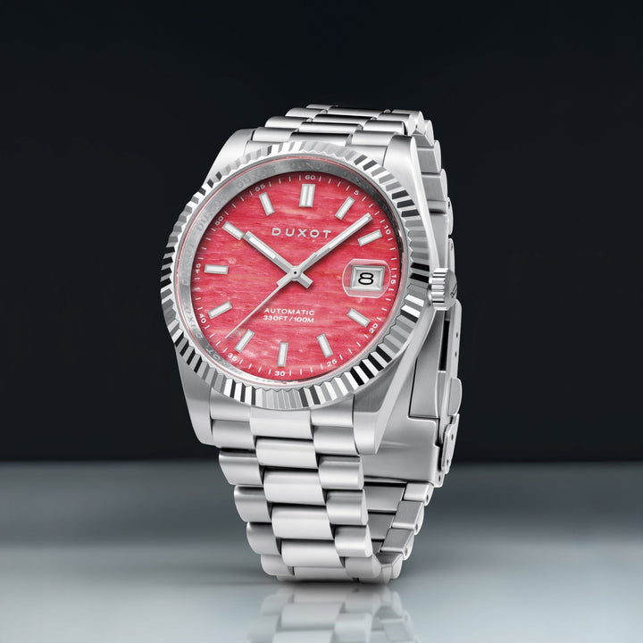Marcel Automatic Lapidary Limited Edition Pink / Stainless Steel | Pink Dial