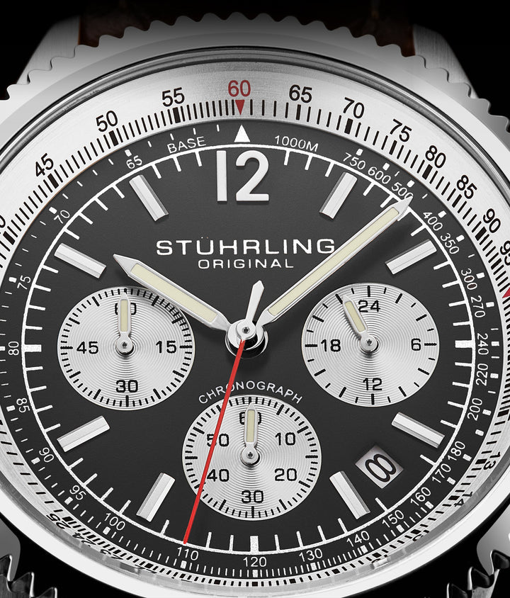 Monaco Chronograph Black/Silver | Black Dial