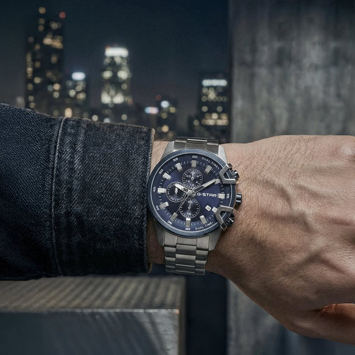 Bend3D Blue Dial / Stainless Steel Bracelet Blue Dial