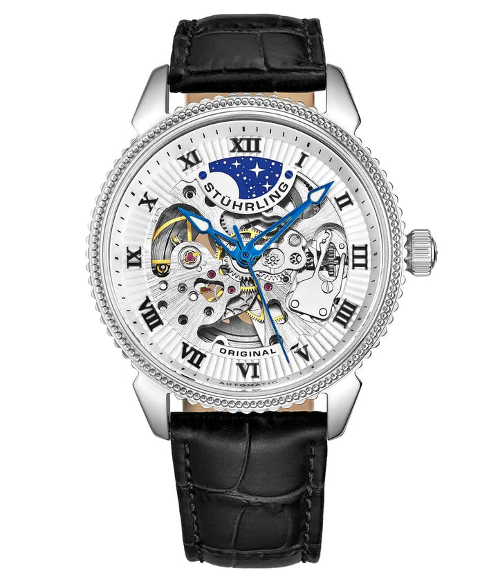 Legacy Black/Leather/White Dial/Silver Case | White Dial