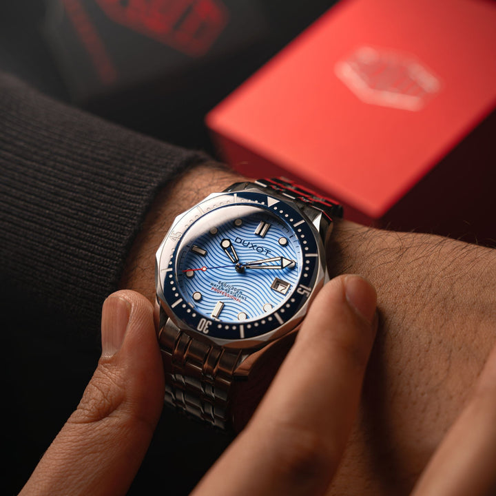 Henri Diver Blue/Stainless Steel Blue Dial