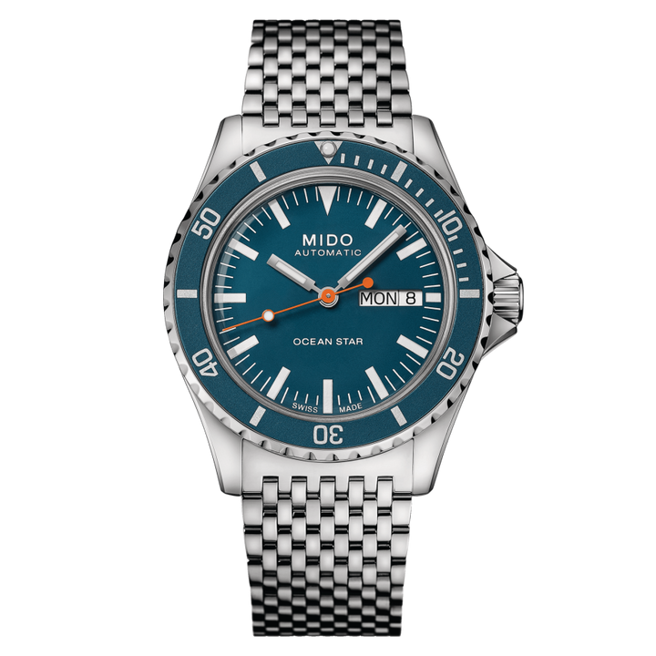 Ocean Star Stainless Steel/Blue | Black Dial