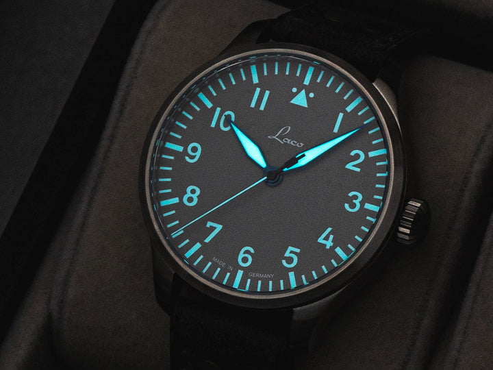Augsburg Grau 42 Automatic / Leather Strap Gray Dial