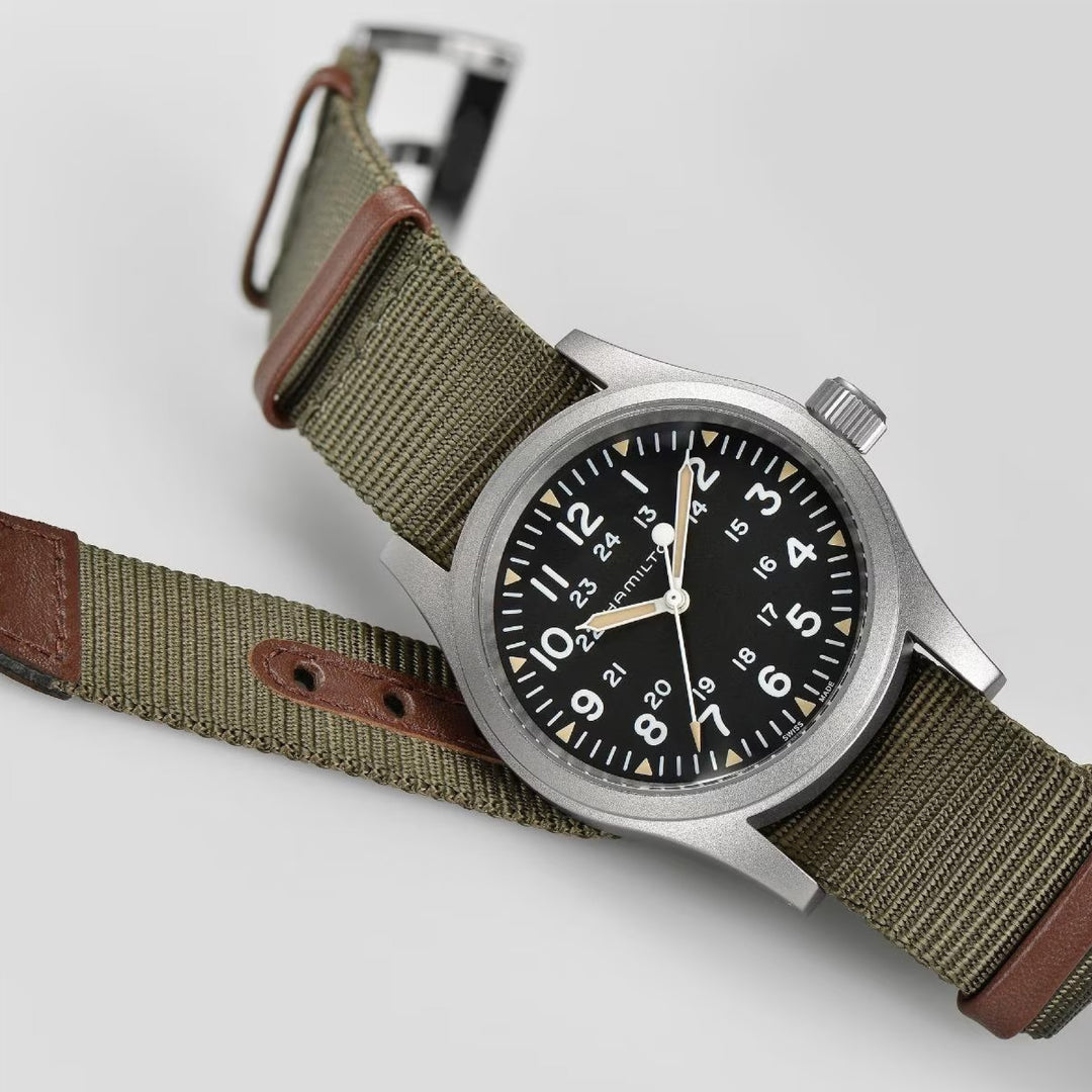 KHAKI FIELD Black / Fabric Black Dial