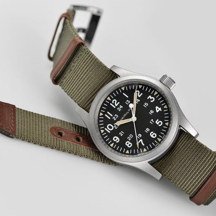 KHAKI FIELD Black / Fabric Black Dial