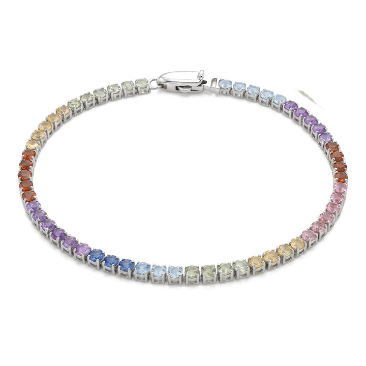 Rainbow Sapphire Tennis Bracelet