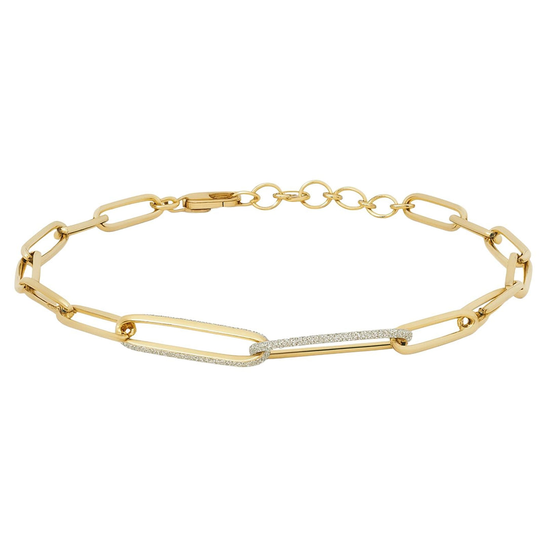 Textured Link Bar Bracelet