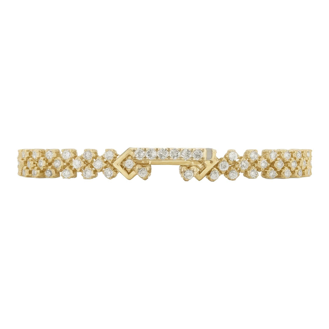 Beaded Diamond Chevron Bracelet