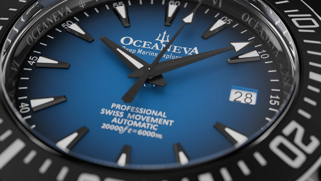 Oceaneva Deep Marine Explorer VI 6000M - Blue Titanium Automatic 6000m/BlueBurst