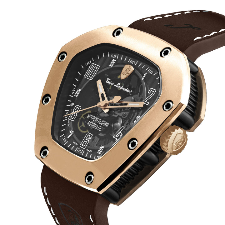 Spyderleggero Skeleton ROSE GOLD (Extended Ship Time from Switzerland) Black Dia