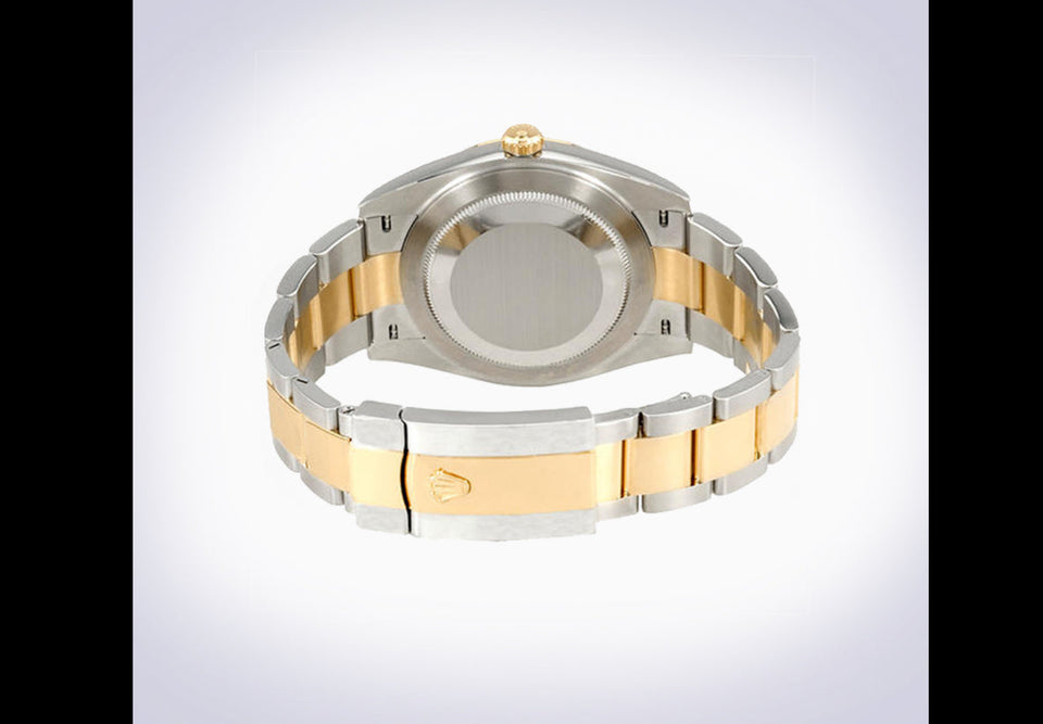Preowned Rolex - Datejust - 41mm Champagne Index Dial 18K Yellow Gold Fluted Bezel Two-Tone Oyster Bracelet (Pre-Owned)