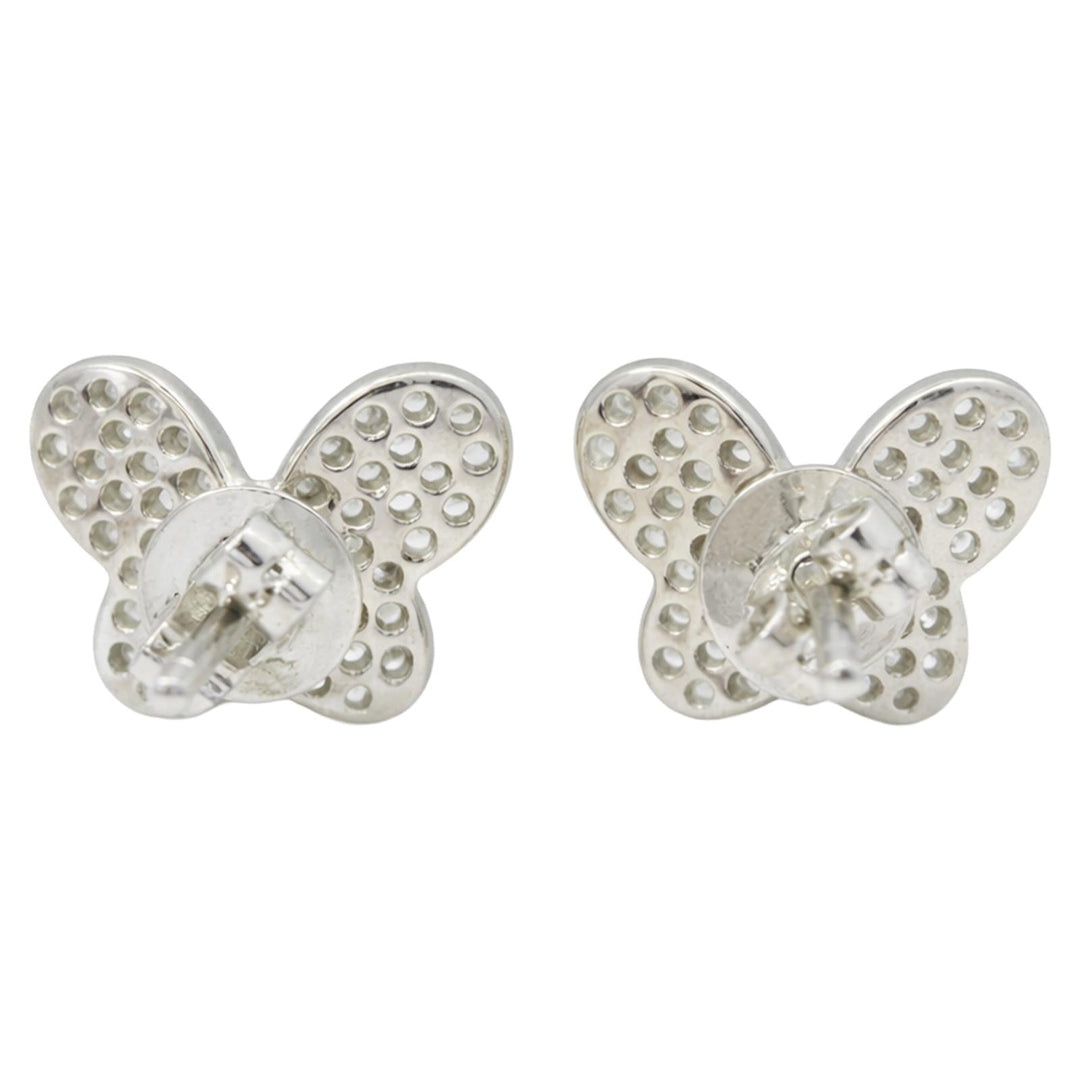 Diamond Butterfly Studs