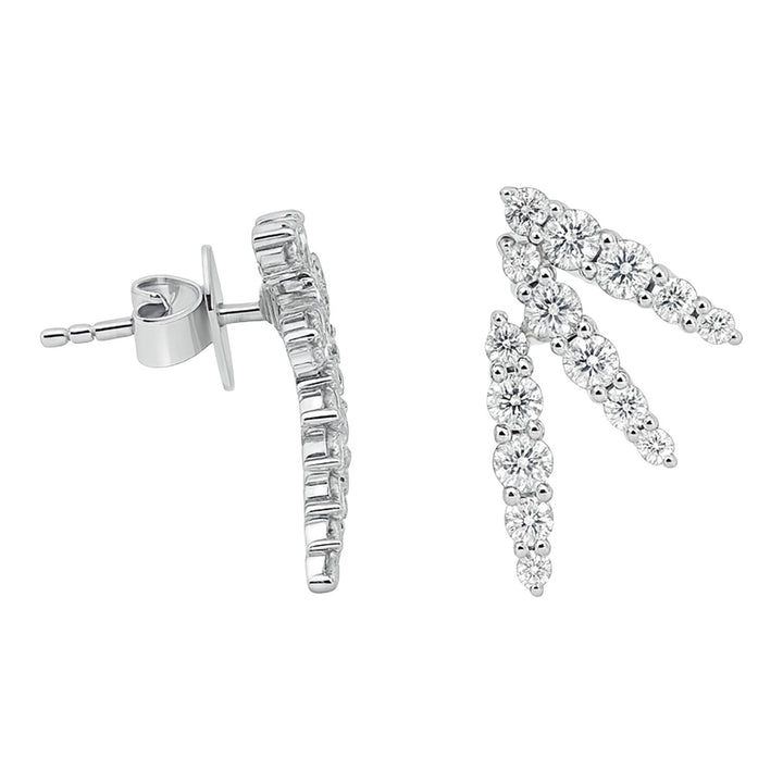 Diamond Wing Earrings