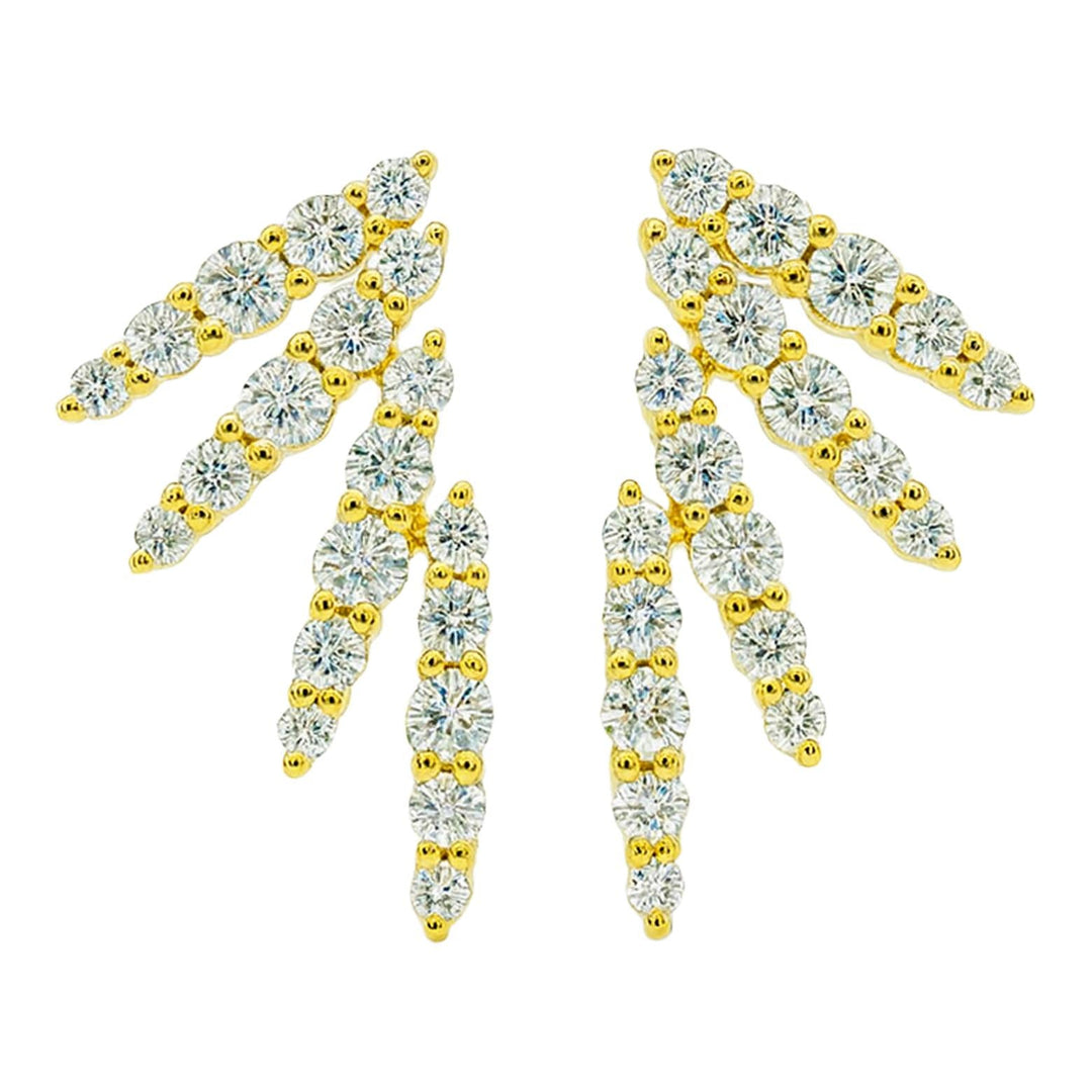 Diamond Wing Earrings