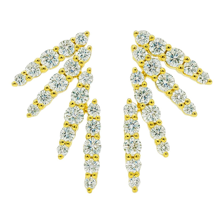 Diamond Wing Earrings