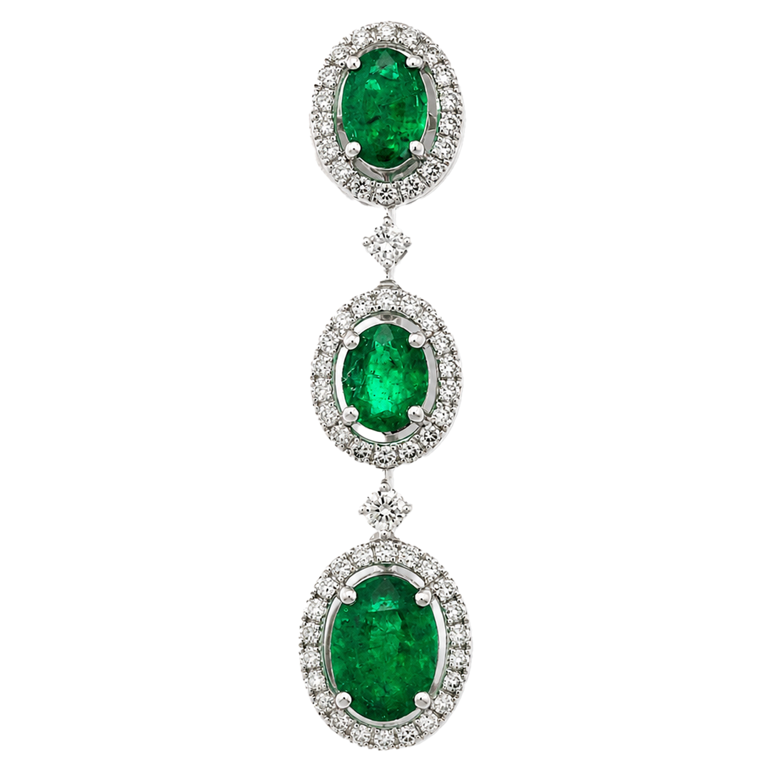 Émerelle White Gold Drop Earrings