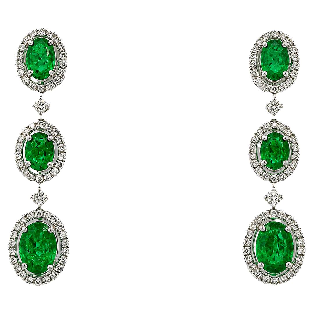 Émerelle White Gold Drop Earrings