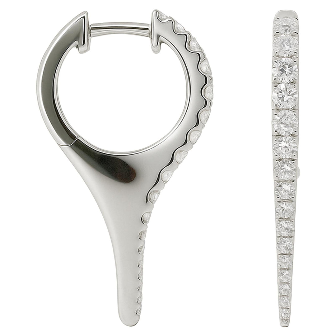 Tapered Diamond Spike Earrings