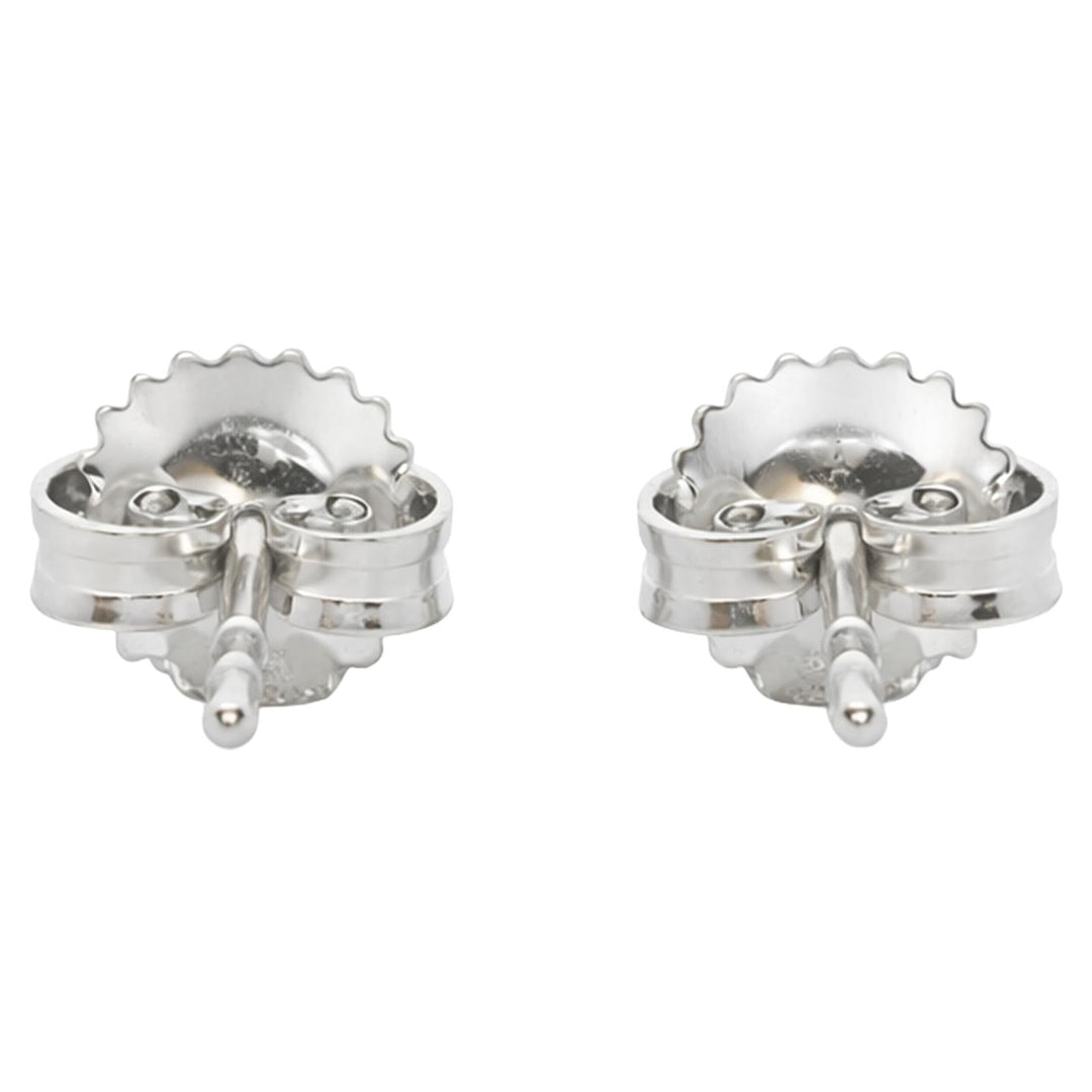 Pear Diamond Heart Stud Earrings