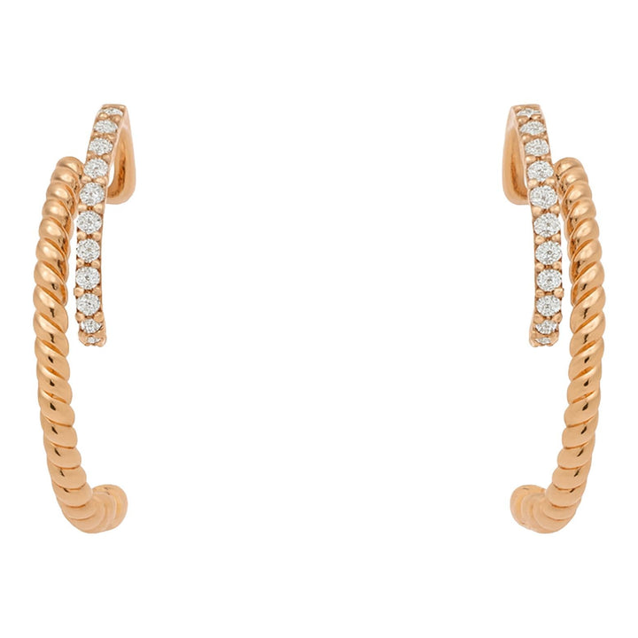 Twisted Diamond Hoops