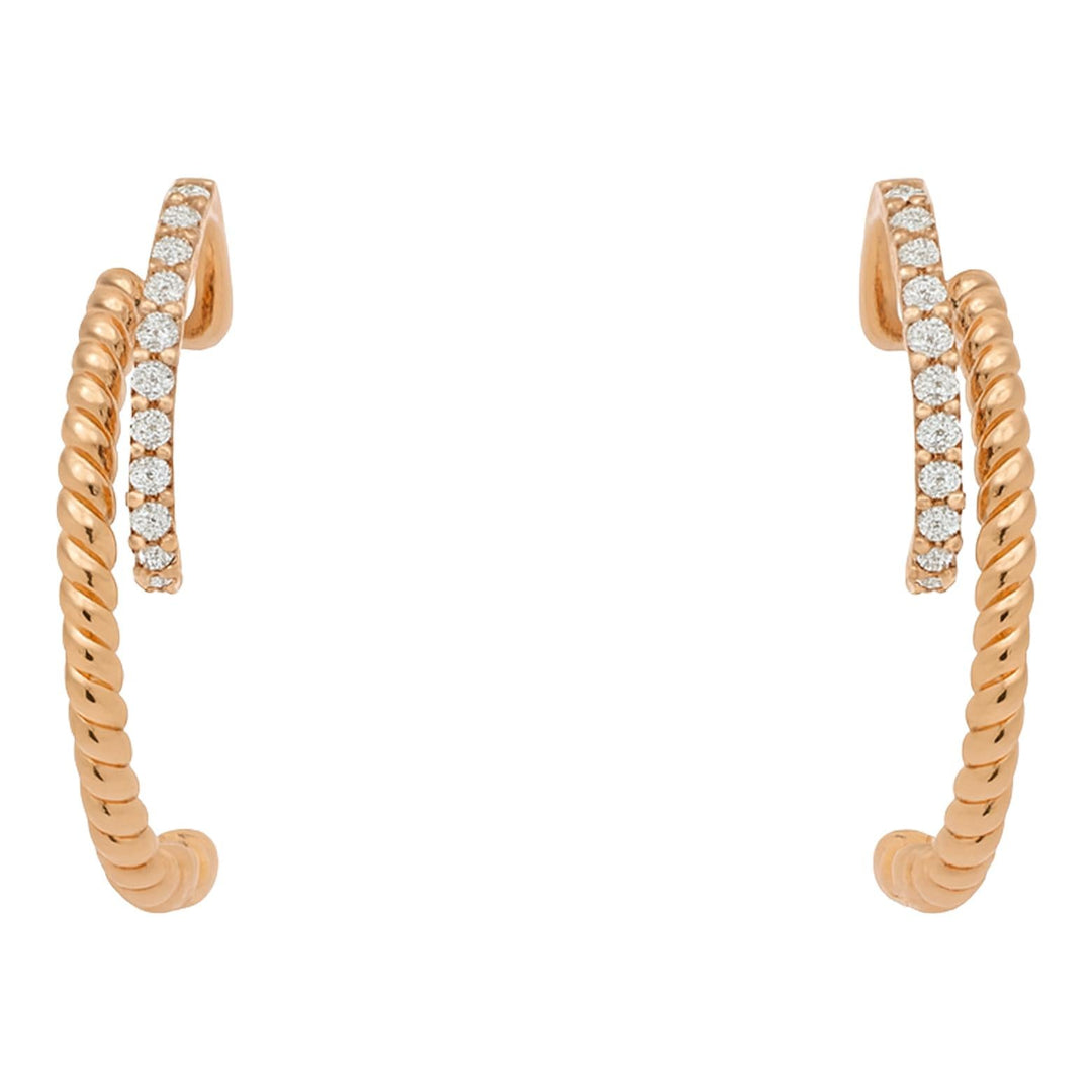 Twisted Diamond Hoops