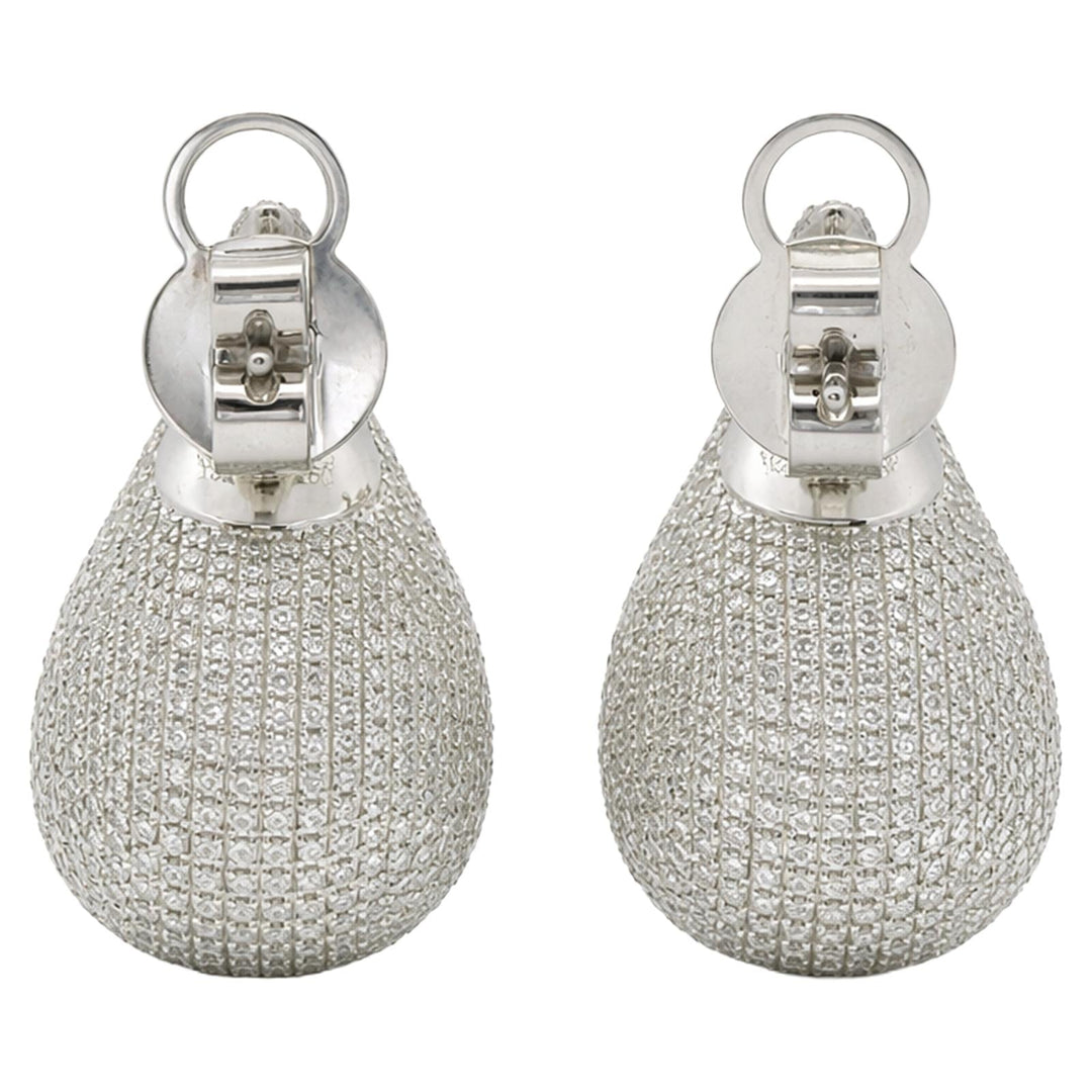 Diamond Pavé Teardrop Earrings