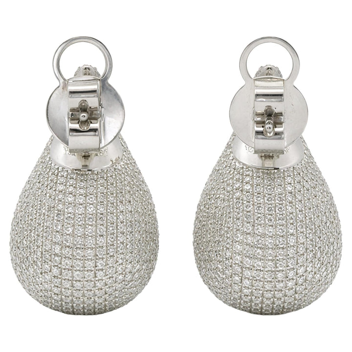 Diamond Pavé Teardrop Earrings