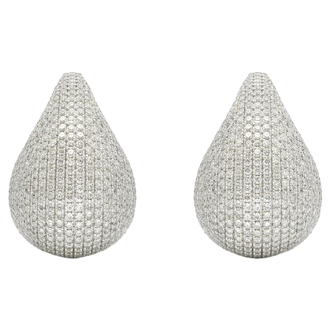Diamond Pavé Teardrop Earrings