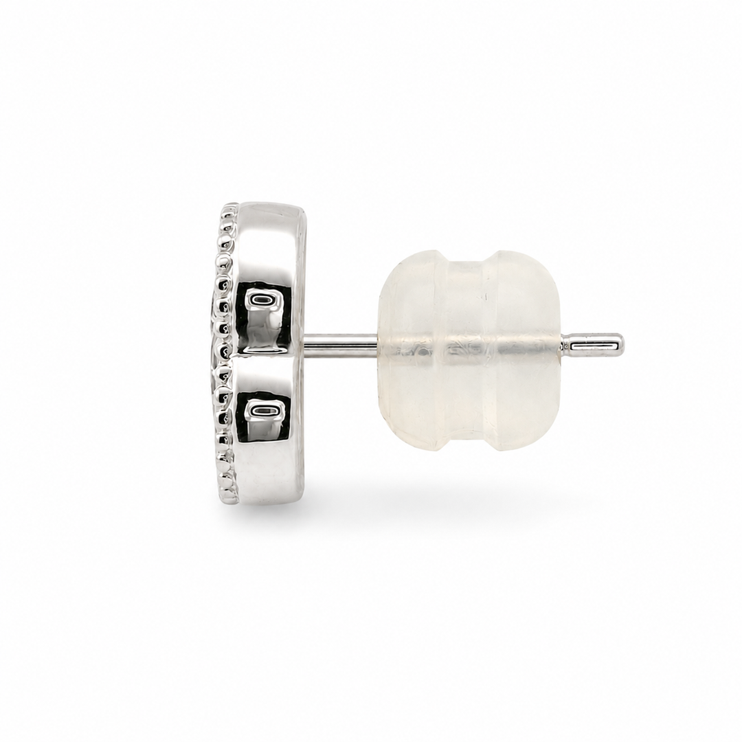Rosé Sapphire Clover Studs