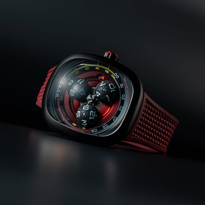 Tri-star Orbit Automatic Limited Edition Red / Rubber | Red Dial