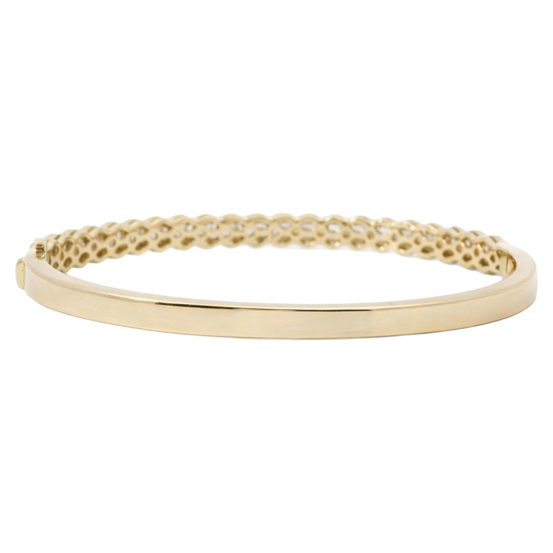 Baguette Diamond Scalloped Bangle