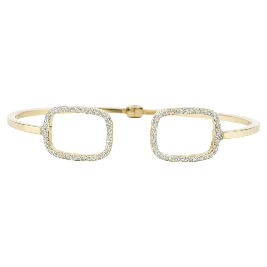 Diamond Dust Double Frame Bangle