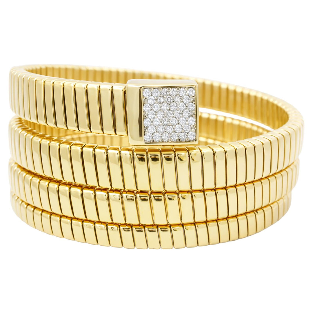 Pavé Square Wrap Cuff