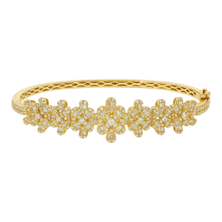 Diamond Flower Cuff