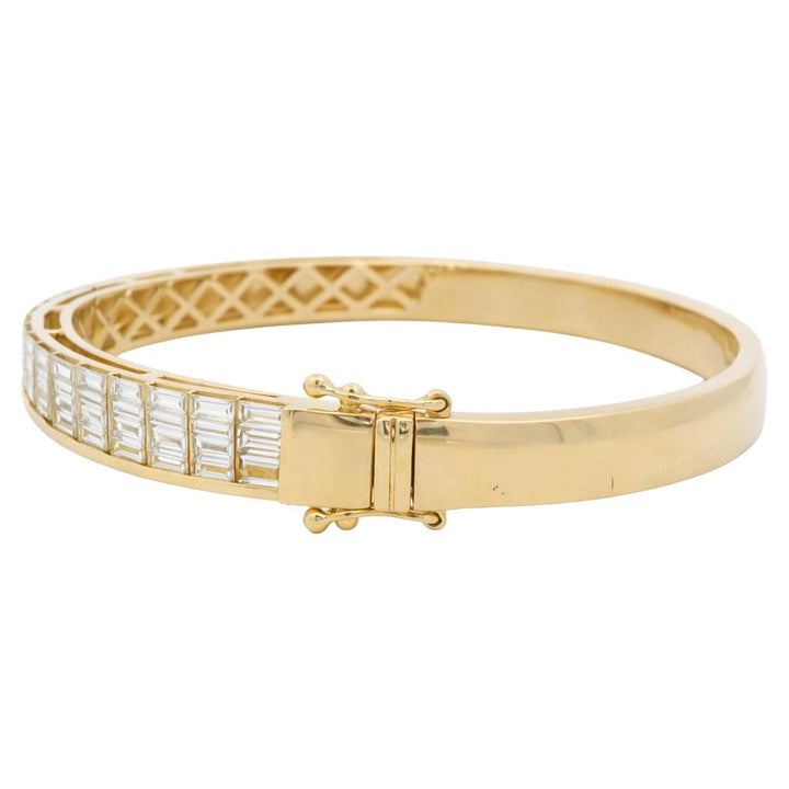 Baguette Diamond Bar Bangle