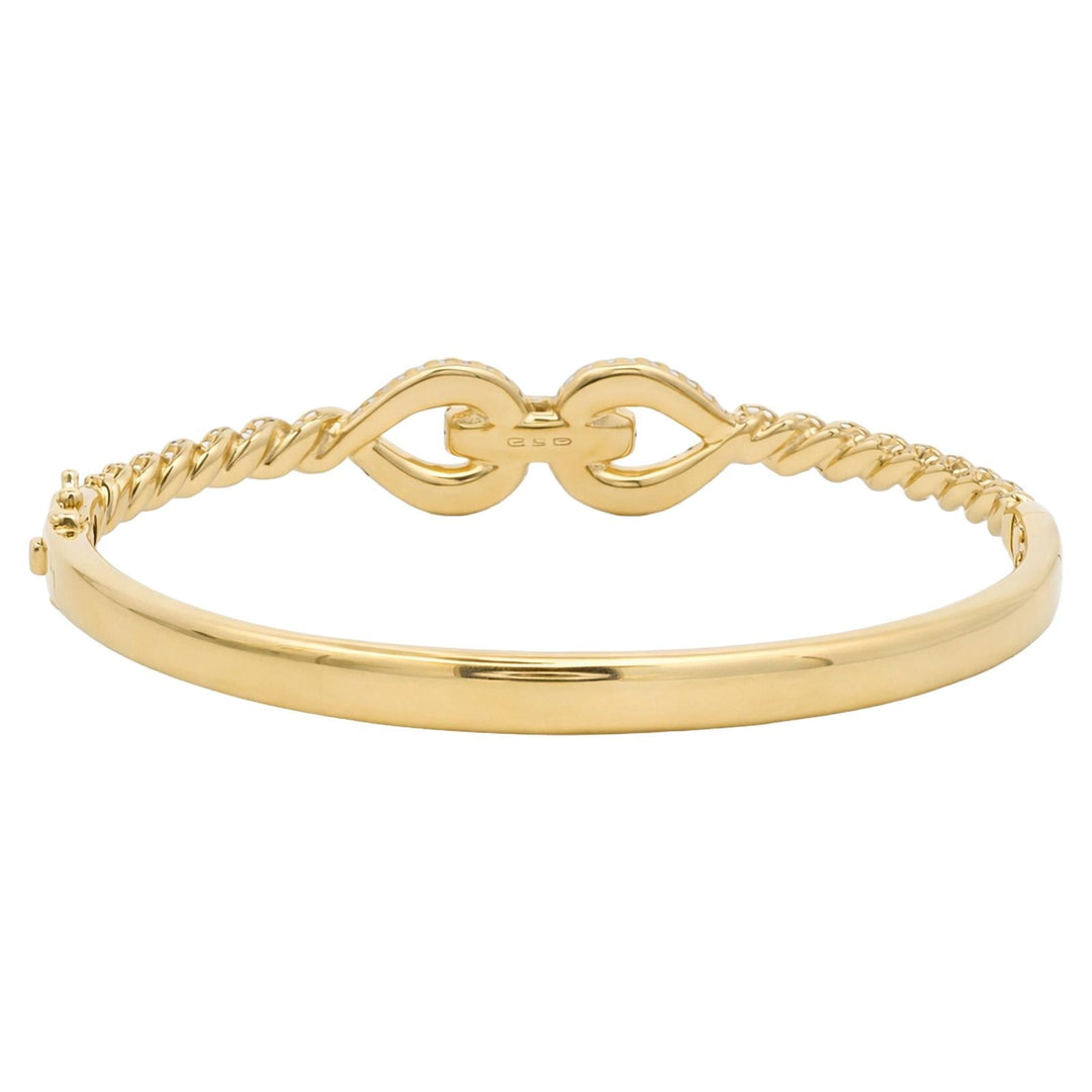 Pavé Diamond Knot Bangle