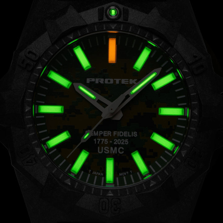 AGGRESSOR 4100 DIVE SEMPER FIDELIS SERIES Carbon/Black/Charcoal | Black Dial