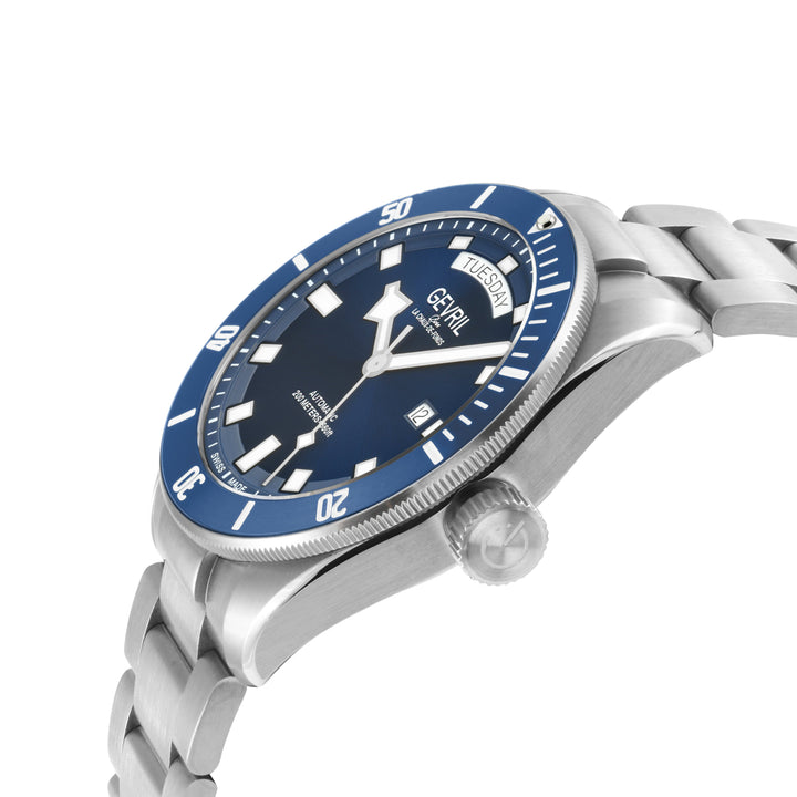 Yorkville-Diver Gevril Yorkville Sellita SW240 Swiss Automatic Diver Watch, SS C
