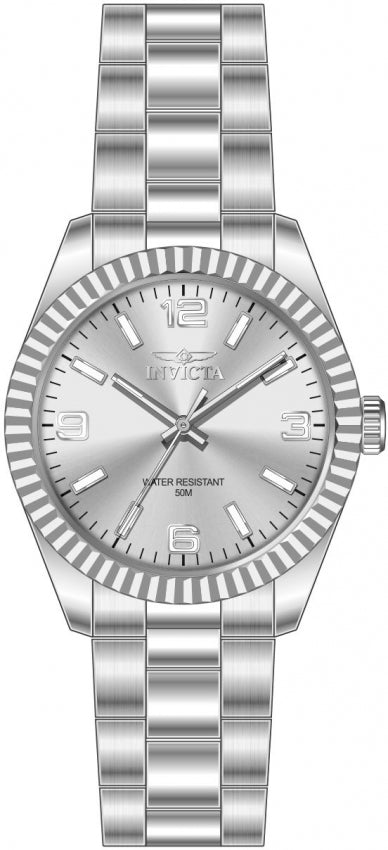 Specialty Silver Dial / Silver Stainless Steel Bracelet Silver Dial